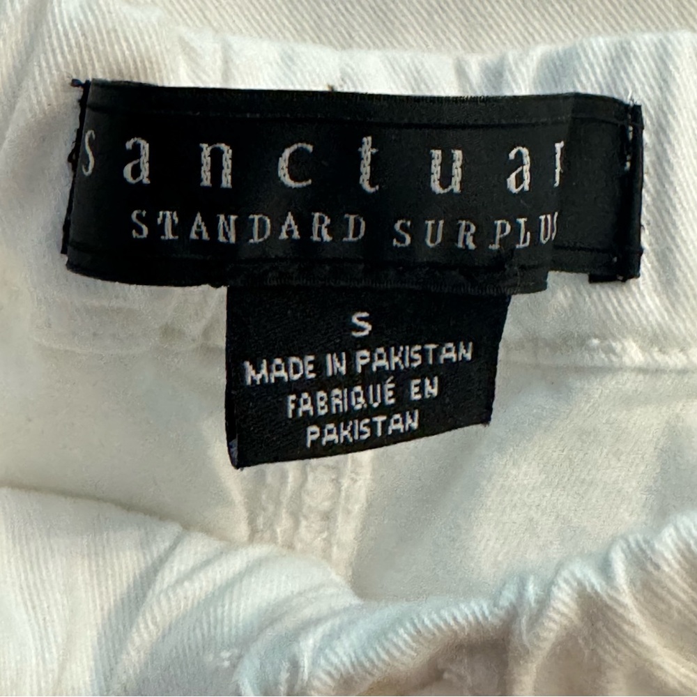 NWT 🆕 Anthropology/Sanctuary 90’s White Cargo Pant - S - Picture 11 of 12